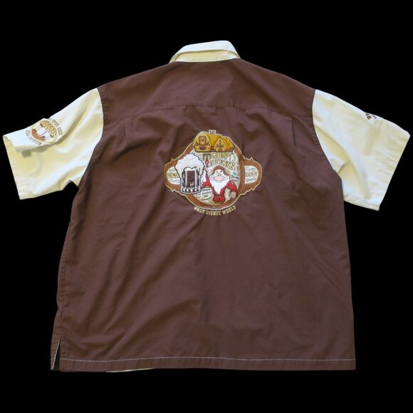 Vintage Disney Resorts Grumpy's Tavern Embroidered Button Bowling Shirt Men's XL - Picture 2 of 9